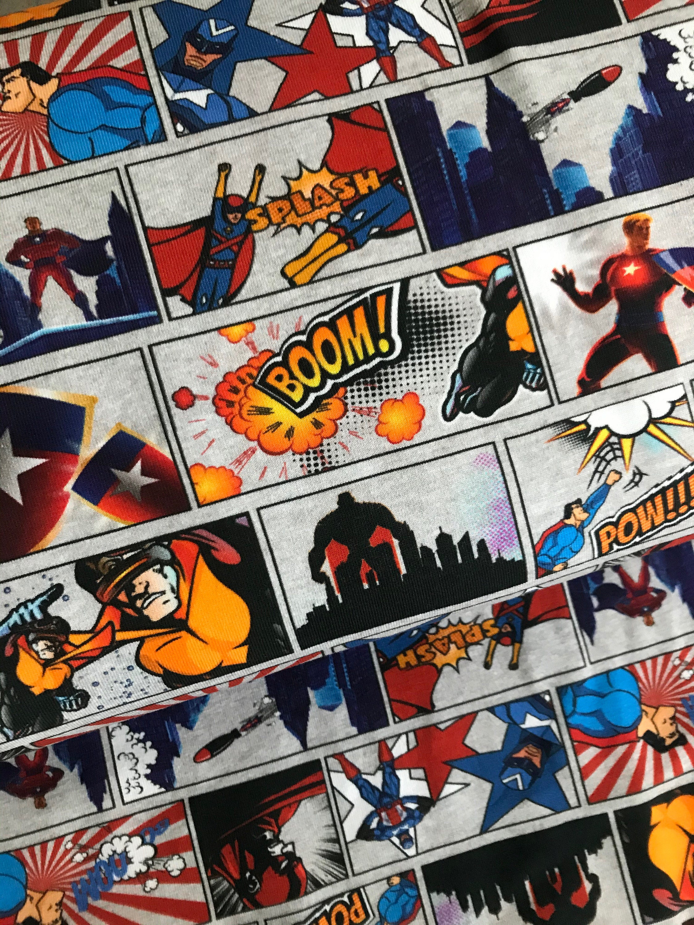 superhero jersey fabric