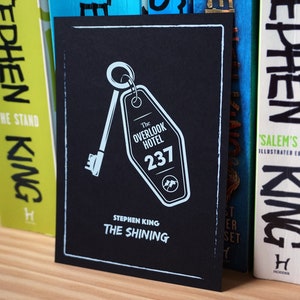 The Shining Room 237 Stampa / Inchiostro bianco su cartoncino nero / Formato cartolina A6 / The Overlook Hotel