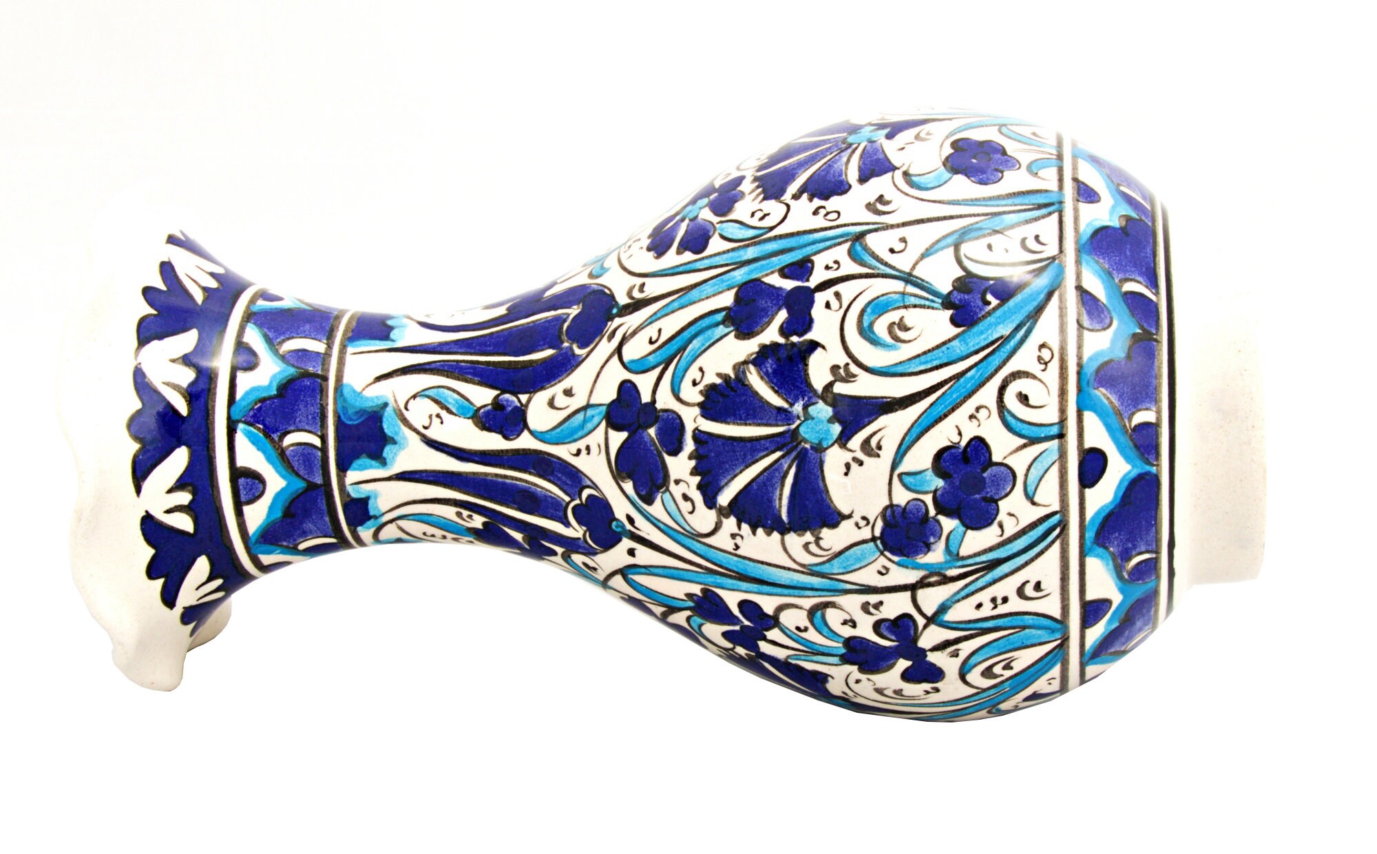 Handmade Handpainted Turkish Ottoman Ceramic Vase 79 Etsy