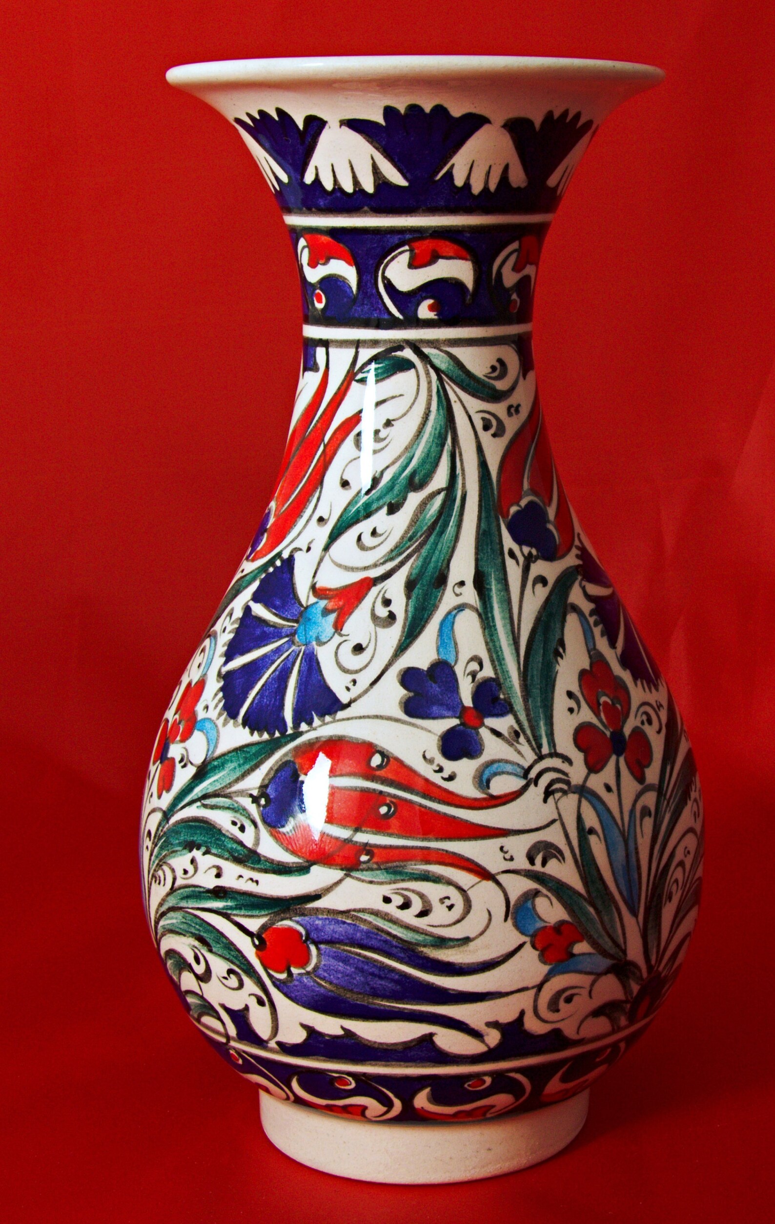 Handmade Handpainted Turkish Ottoman Ceramic Vase 79 Etsy