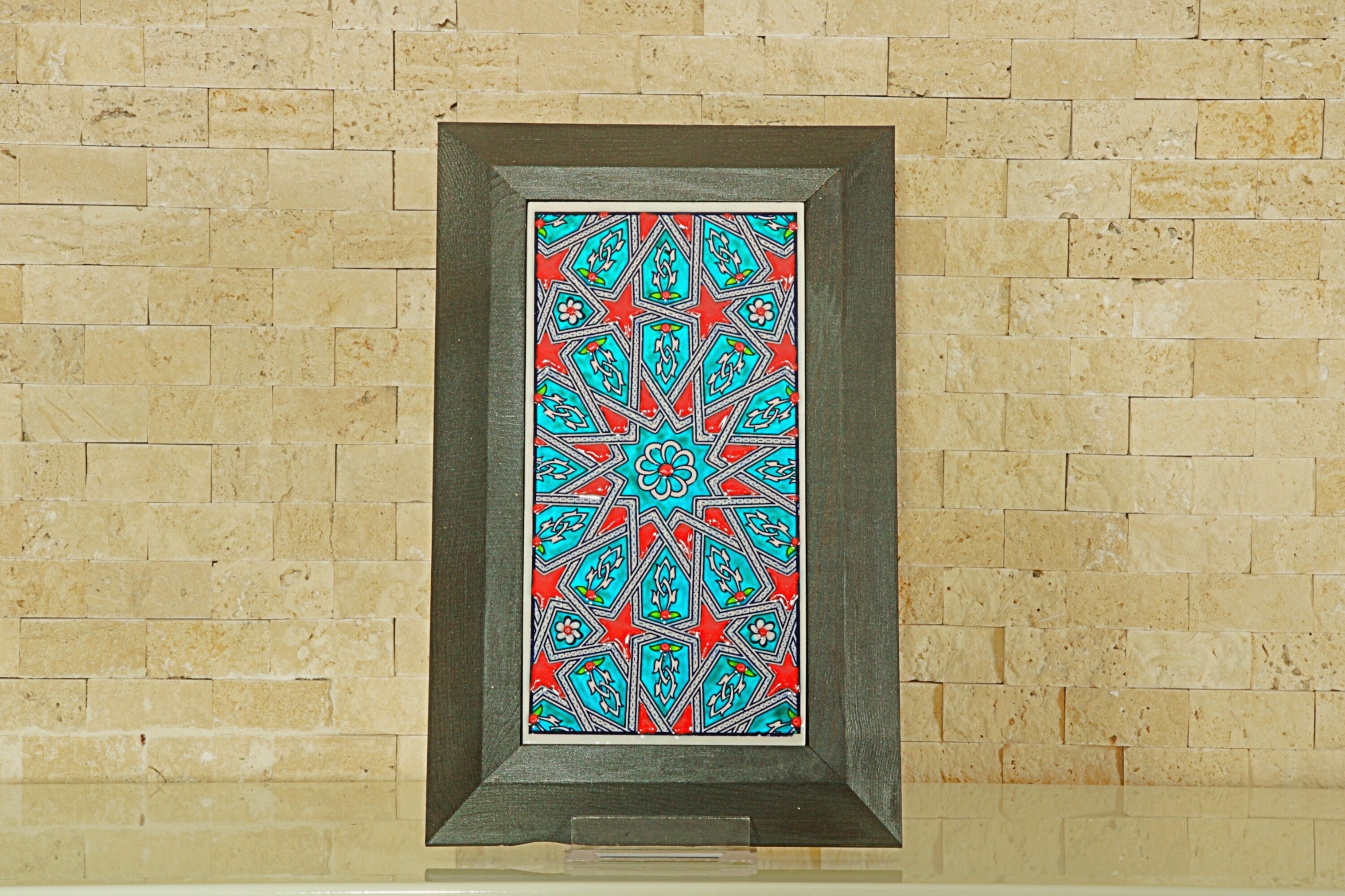 Handmade Handpainted Turkish Ottoman Design Wall Art Ceramic Etsy