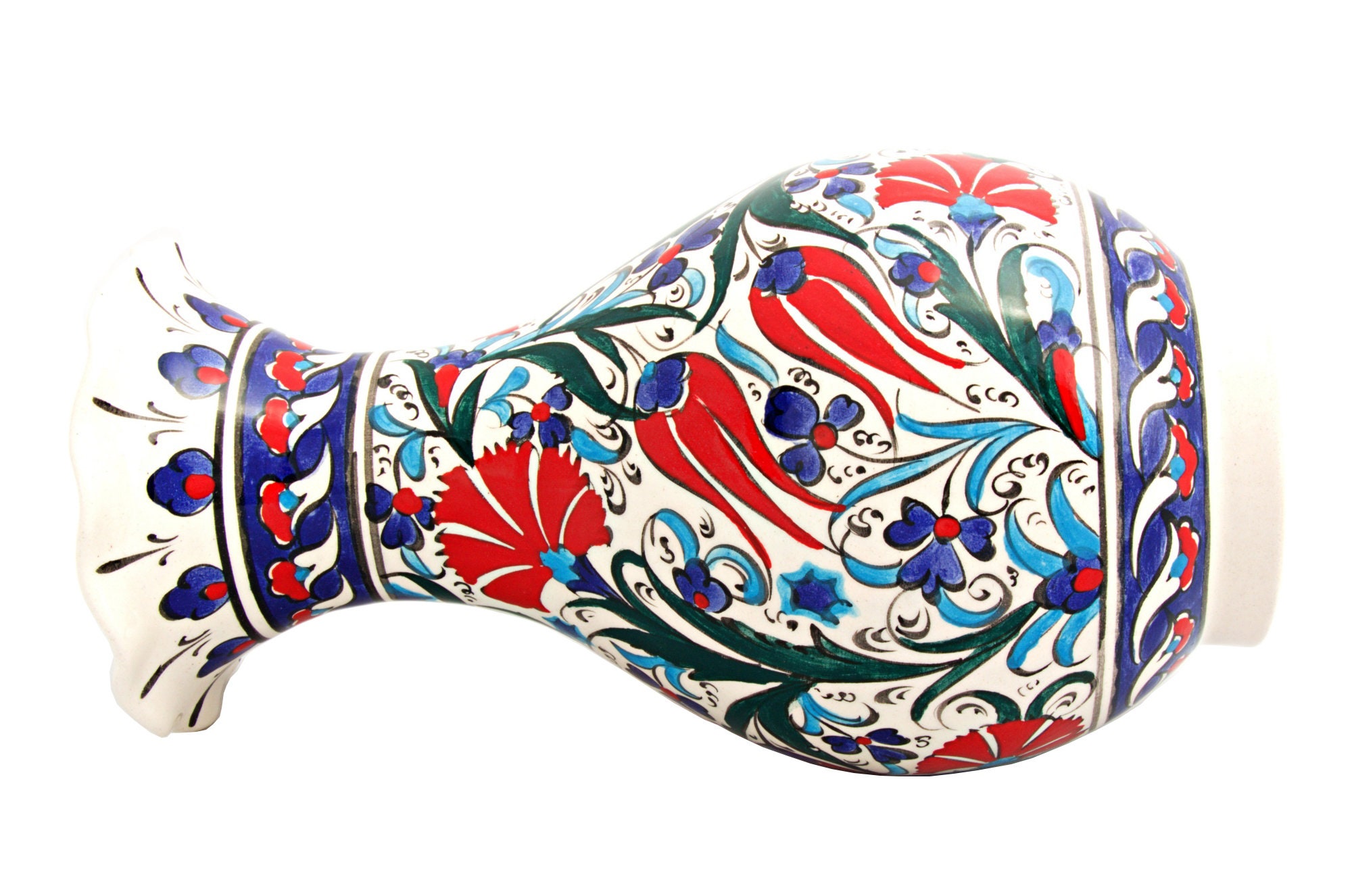 Handmade Handpainted Turkish Ottoman Ceramic Vase 79 Etsy