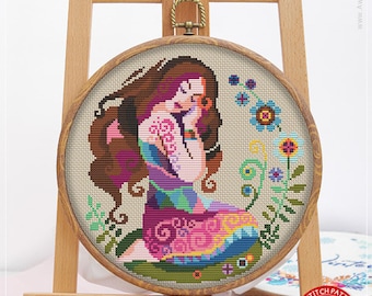 Virgo #K130 Cross Stitch Embroidery Kit Stitch Design Cross Stitch Kits Needlepoint Zodiac Signs Cross Stitch World Embroidery Stitches