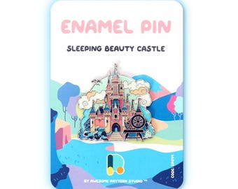 Emaille Pin - Dornröschen. Hard Enamel Pin, Emaille Pin, Pinback Button, Stick Pins, Anstecknadel, Acryl Pin, EP044