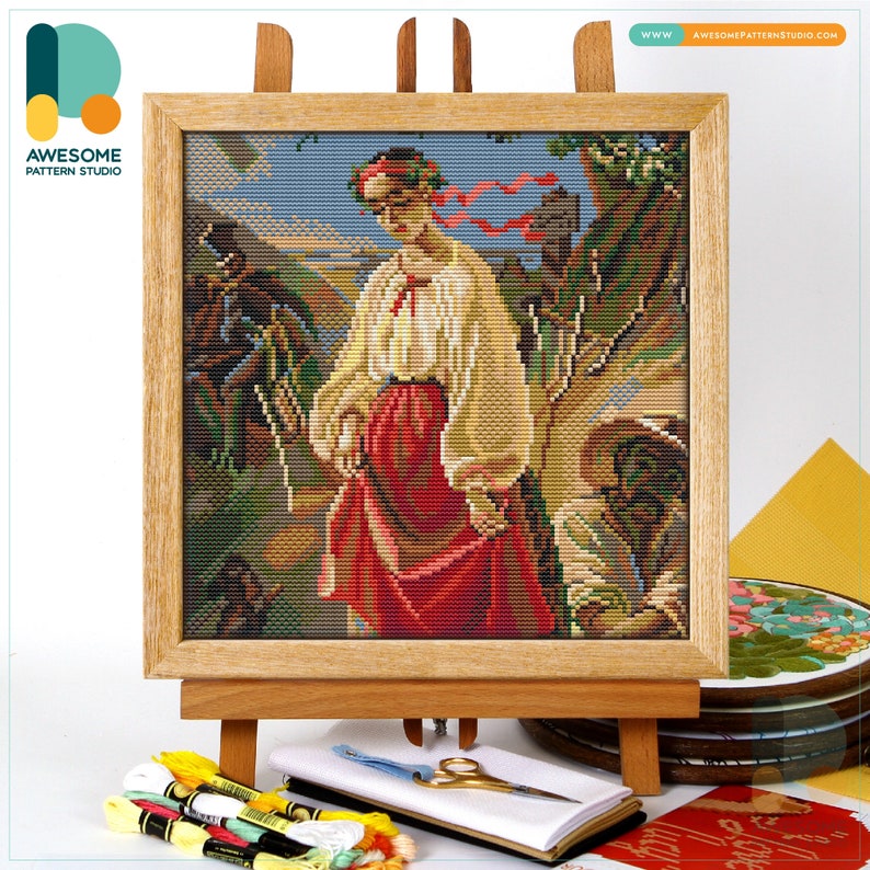 Kateryna Taras Shevchenko Cross Stitch Pattern And Kit Modern kateryna-taras-shevchenko-cross-stitch-pattern-and-kit-modern