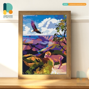 Grand Canyon DS2625, KIT fai da te per pittura diamante / Kit pittura diamante / Kit arte diamante per adulti / Kit punti diamante 5D trapano completo