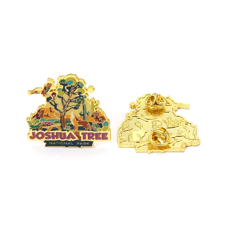 Enamel Pin - Joshua Tree National Park. Hard Enamel Pin, Enamel Pin Display, Pinback Button, Stick Pins, Lapel Pin, Acrylic Pin, EP053 image 3