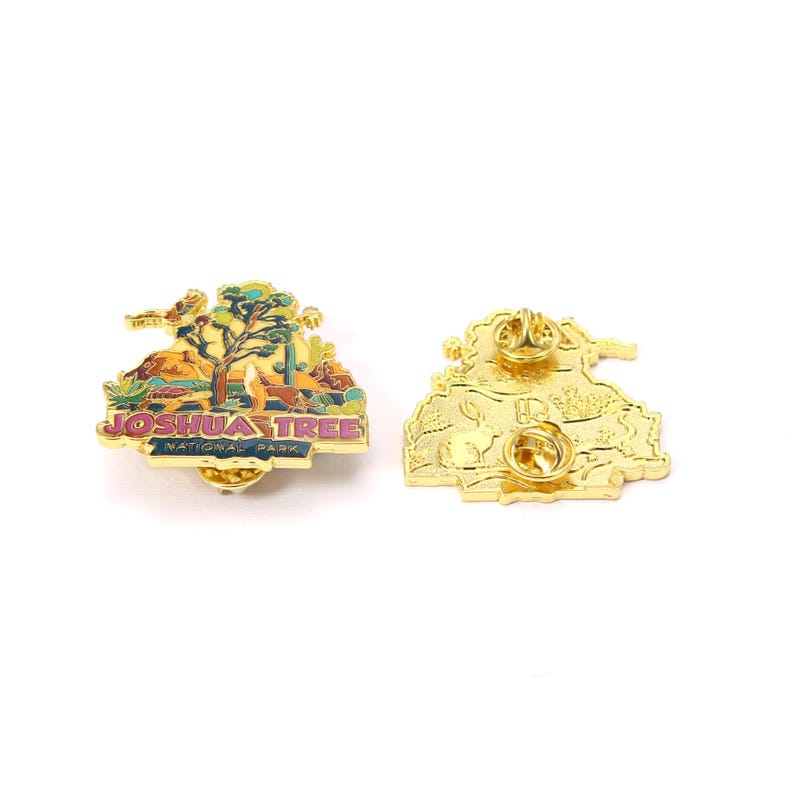 Enamel Pin - Joshua Tree National Park. Hard Enamel Pin, Enamel Pin Display, Pinback Button, Stick Pins, Lapel Pin, Acrylic Pin, EP053 image 4