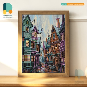 Diagon Alley DS2474, KIT fai da te per pittura diamante / Kit pittura diamante / Kit arte diamante per adulti / Kit punti diamante 5D trapano completo