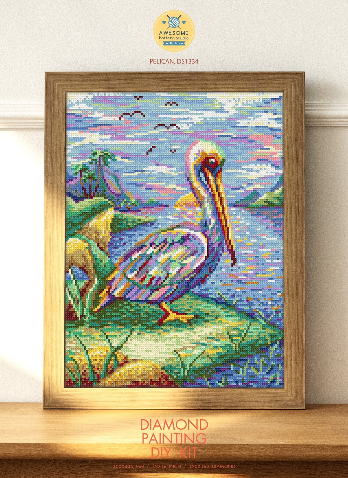 Pelican DS1334 Diamond Painting DIY KIT Full Diamond Etsy UK