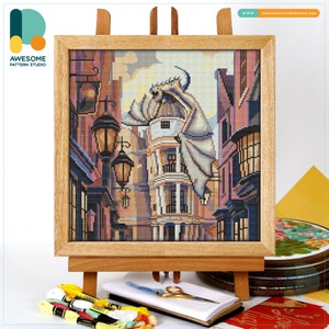 The Gringotts CS2497, Counted Cross Stitch Pattern KIT and PDF | Embroidery Pdf Pattern Download | Cross Stitch Kits | How To Cross Stitch