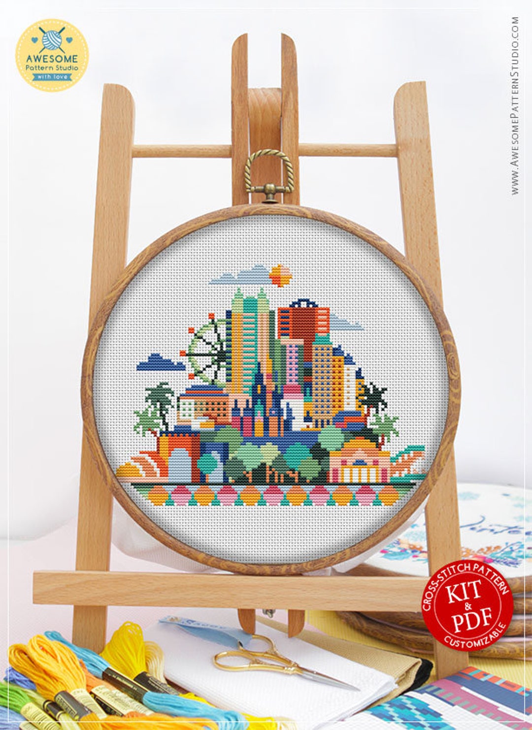 Orlando CS136 Counted Cross Stitch Pattern KIT and PDF - Etsy