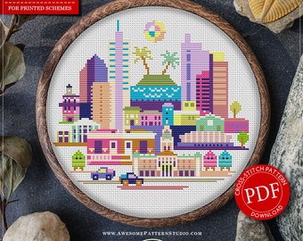 Cape Town, South Africa #P941 Cross Stitch Pattern Embroidery Pattern Instant Download Stitching | How to Cross Stitch | Needlepoint