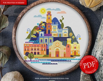 Sorrento #P634 Embroidery Cross Stitch Pattern Instant Download | Stitching | Cross Stitch Designs | Embroidery Designs | How To Embroider