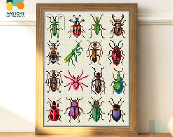 Insects Collection Diamond Painting Kit : Modern Diamond Painting 5d Diamond Painting Art, DS1648