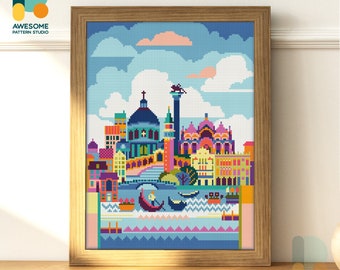 Venice, Italy, Europe Diamond Painting Kit: Modern Diamond Painting 5d Diamond Painting Art for Mosaic Kit Lovers, DS148