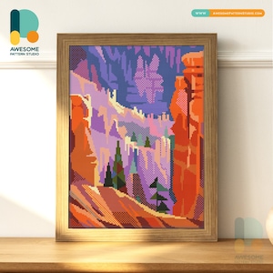 Bryce Canyon, USA Diamond Painting Kit - Modern Mosaic Kit Sampler 5d Diamond Painting Art, DS447