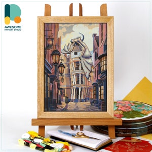 The Gringotts CS2498, Counted Cross Stitch Pattern KIT and PDF | Embroidery Pdf Pattern Download | Cross Stitch Kits | How To Cross Stitch