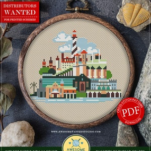 St Augustine #P094 Embroidery Cross Stitch PDF Pattern Download | Cross Stitch Kits | Cross Stitch Designs | Stitch Design | Stitch Patterns
