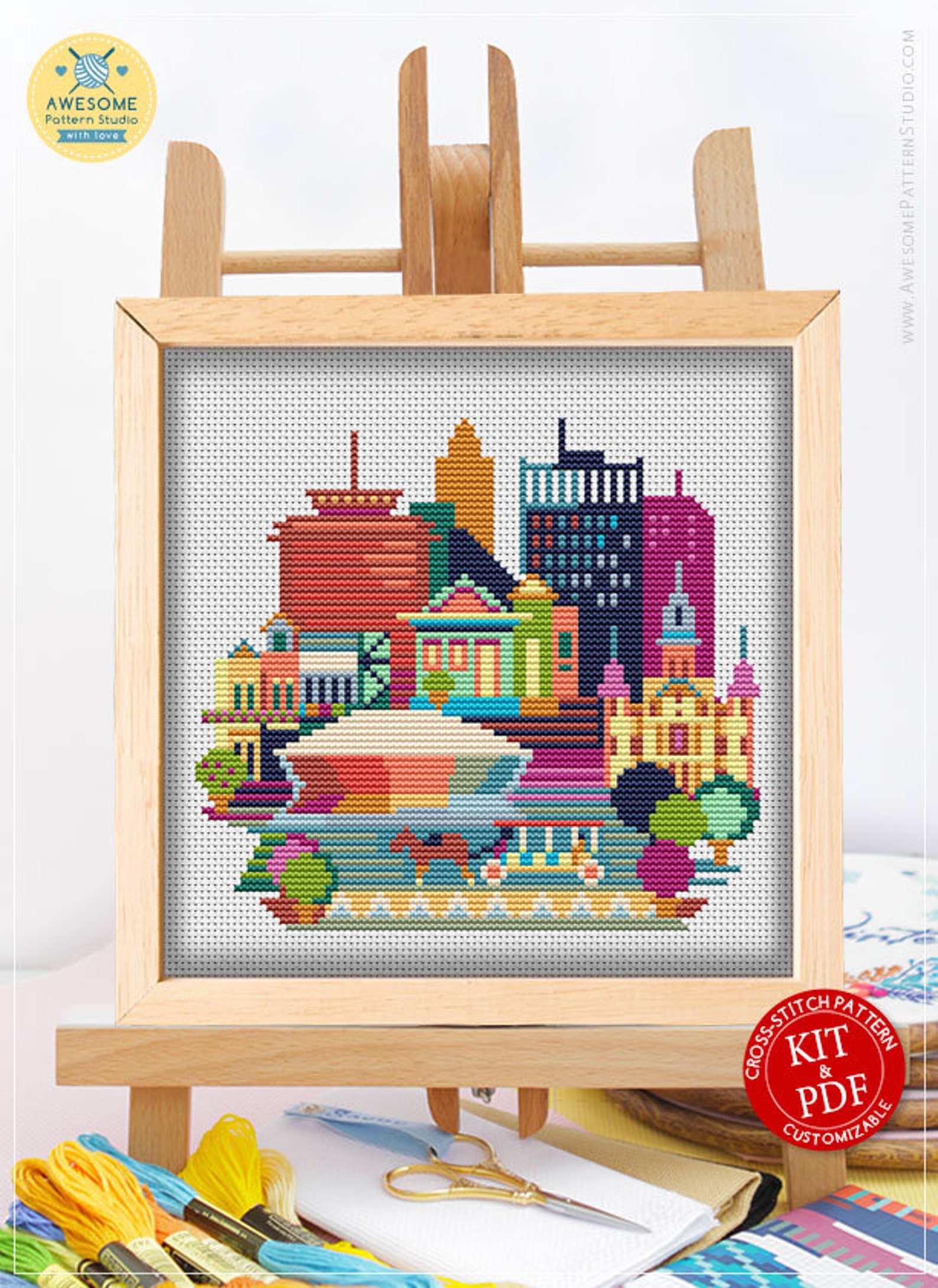 New Orleans CS074 Counted Cross Stitch Pattern KIT and PDF Etsy
