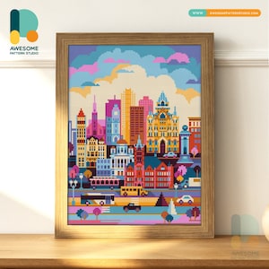 Syracuse New York USA DS387, Diamond Painting DIY KIT  | Usa | City | Usa | Diy | State | Usa | Diy | Usa | Usa | Full Diamond Painting