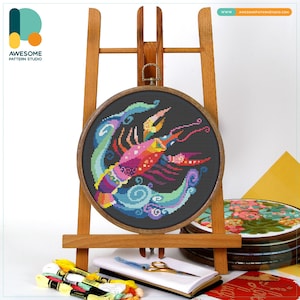Cancer CS125, Counted Cross Stitch Pattern KIT and PDF | Stitch Patterns | Pattern Download | Pdf Pattern Download | Stitching