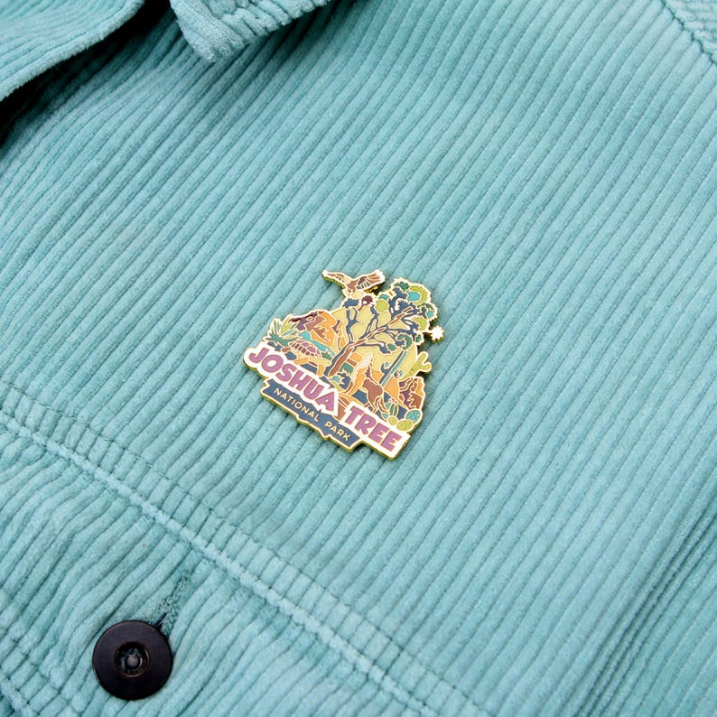 Enamel Pin - Joshua Tree National Park. Hard Enamel Pin, Enamel Pin Display, Pinback Button, Stick Pins, Lapel Pin, Acrylic Pin, EP053 image 9