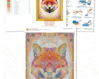 YZ451 - Kit per pittura a mosaico con diamanti per adulti, kit fai da te con strass 5D, decorazione per la casa e la parete, 45 x 45 cm