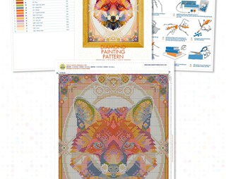 Wizardi Kit Diamond Painting Orsetto Con Cuore, Quadrato, Con Magnete, Per Bambini E Adulti