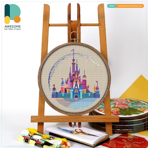 Disneyland CS118, Counted Cross Stitch Pattern KIT and PDF | Cross Pattern | Stitch Design | Cross Stitch Designs | Pdf Pattern Download