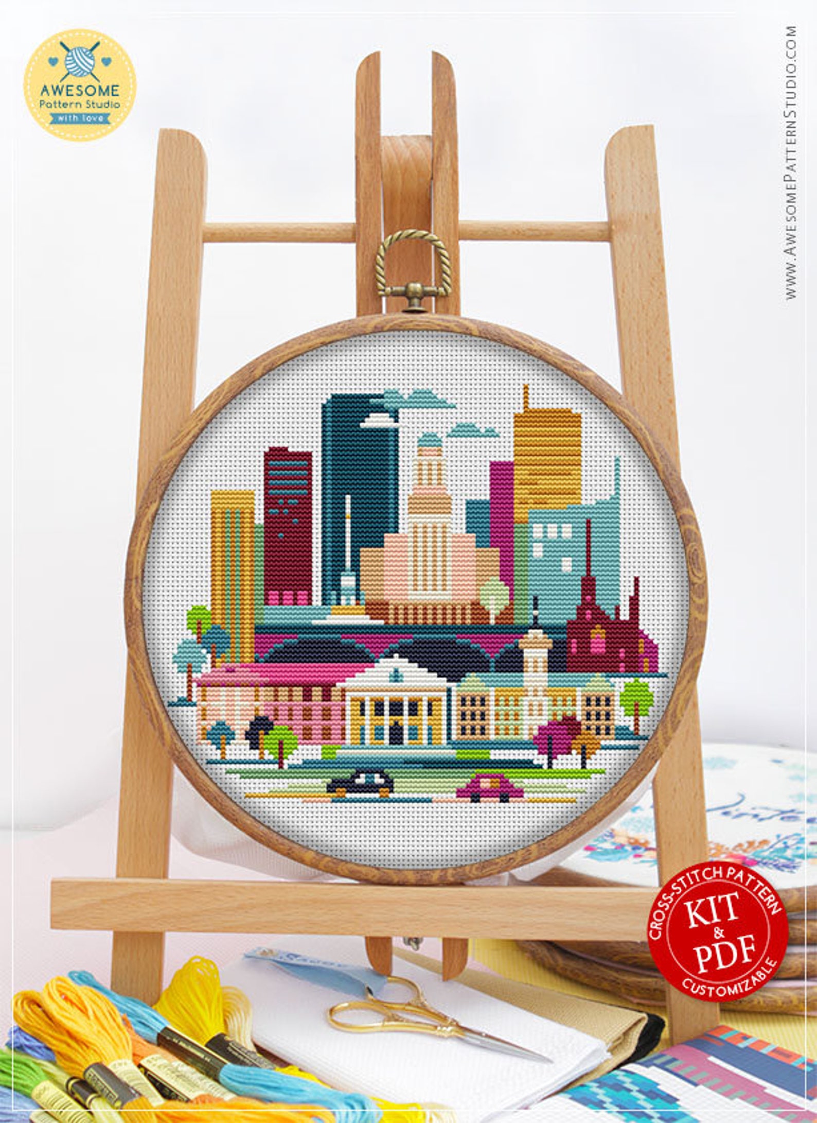 Buffalo CS934 Counted Cross Stitch Pattern KIT and PDF Etsy