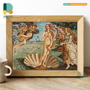 La nascita di Venere di Sandro Botticelli DS2218, KIT fai da te per pittura diamante / Kit pittura diamante / Kit arte diamante per adulti
