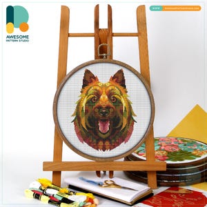 Mandala Australian Terrier Cross Stitch Kit and Pattern: Modern Needlework Art for Embroidery Lovers, CS2208