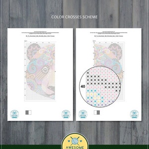 Mandala Monkey #P223 Embroidery Cross Stitch PDF Pattern Download ...