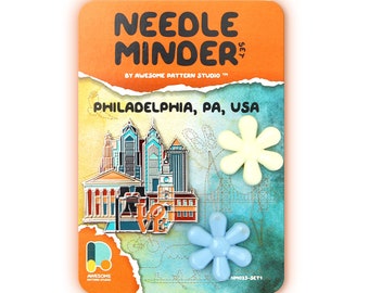 Philadelphia, Pennsylvania, USA Needle Minder – Enamel Magnetic Needle Keeper NM023