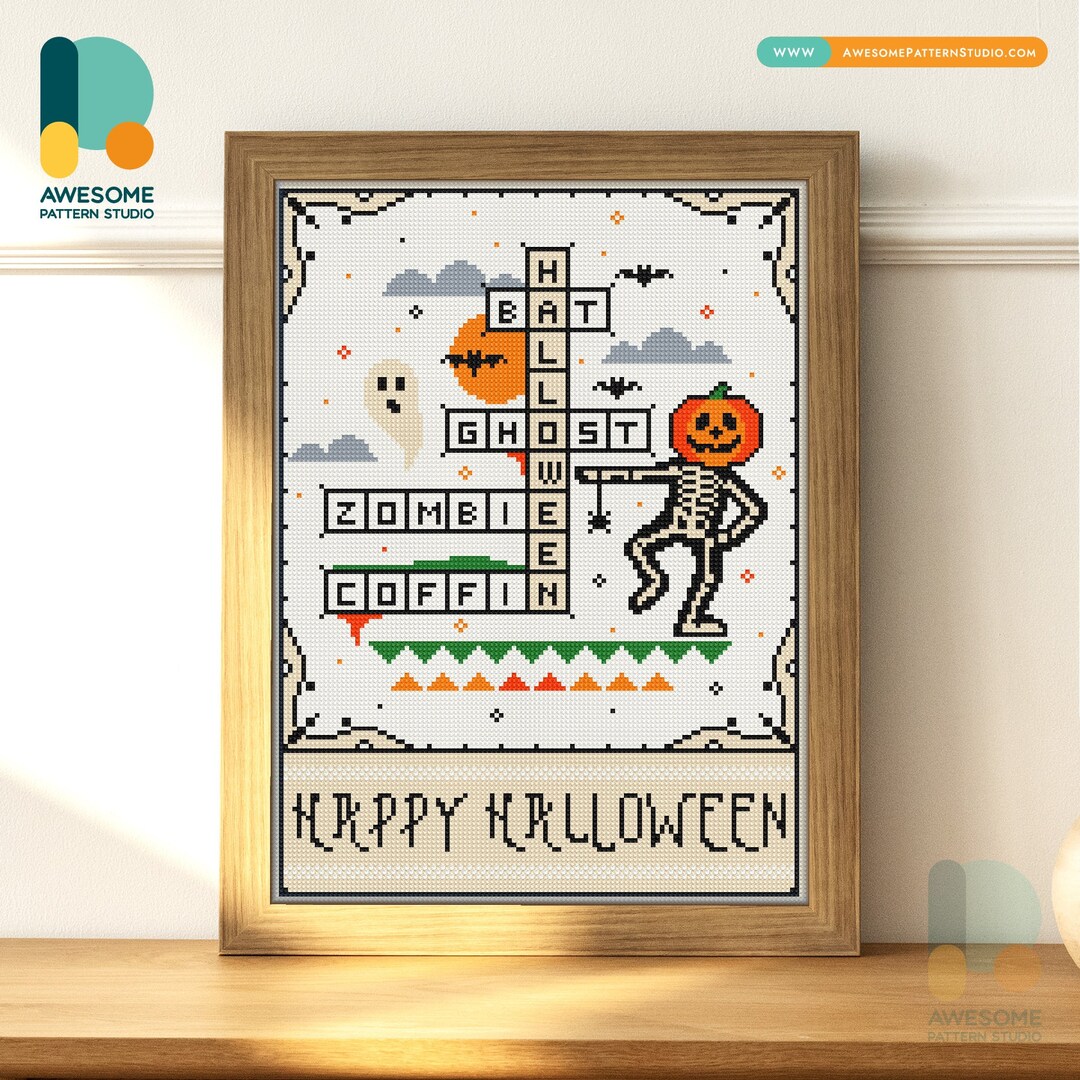 Halloween Crossword DS2388 Diamond Painting DIY KIT Diamond Painting Halloween Crossword DS2388 Diamond Painting DIY KIT Diamond Painting