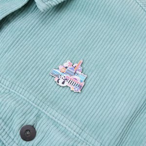 Washington, USA Enamel Pin - Hard Enamel City Lapel Pin, Travel Souvenir Brooch, American Landmark Jewelry, Gift for Travelers EP020 image 9