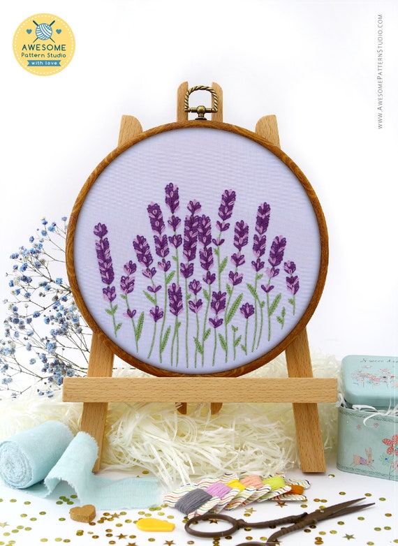 Needle threader Sewing - embroidery mauve card