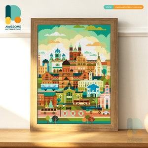 Chernivtsi Ucraina DS1941, KIT fai da te per pittura diamante / Kit pittura diamante / Kit arte diamante per adulti / Kit punti diamante 5D trapano completo