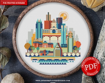Austin #P100 Kreuzstich Stickmuster Sofort Download | Kreuzstichpackungen | Nadelspitzen Stickpackungen | Kreuz Muster | Kreuz-Designs