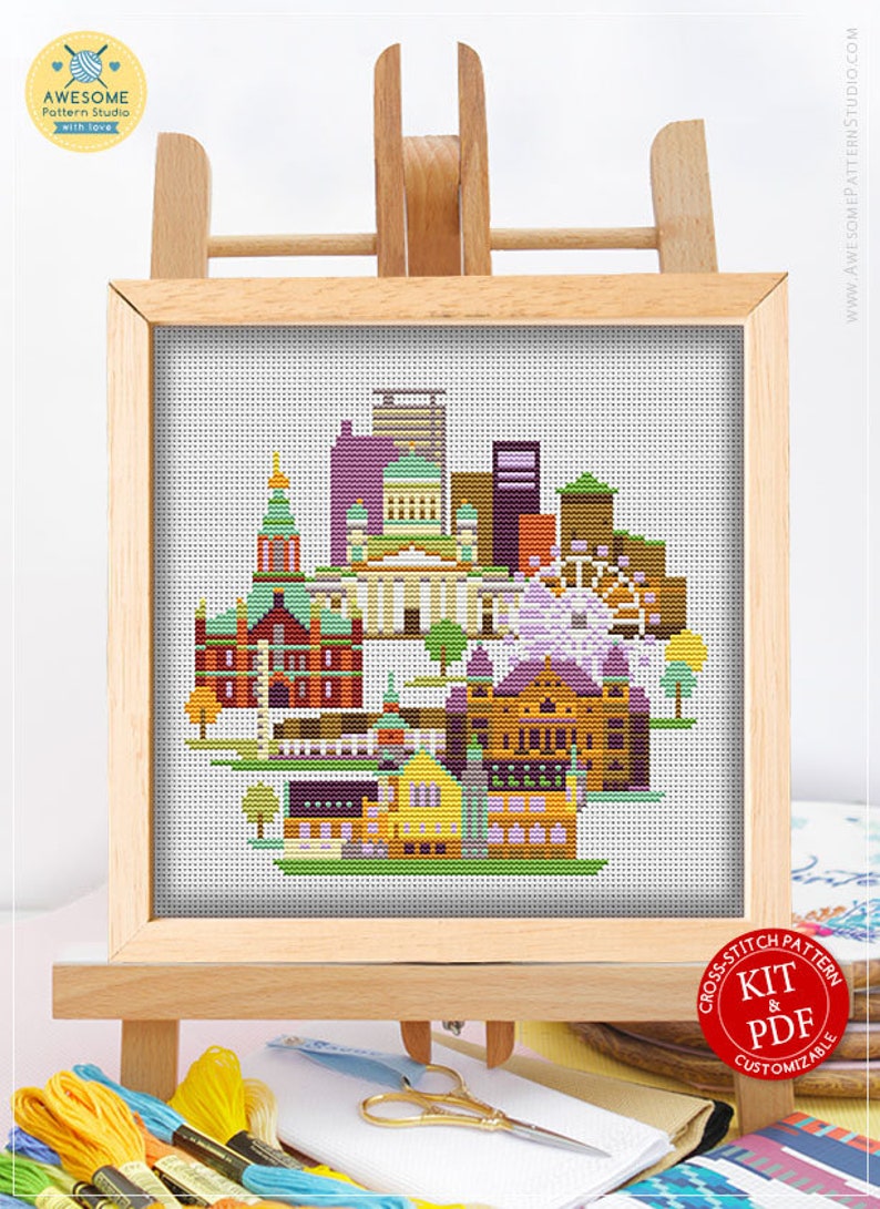 Helsinki CS1195 Counted Cross Stitch Pattern KIT and PDF Etsy