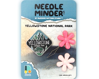 Yellowstone National Park Needle Minder – Embroidery Supplies Gifts for Crafter NM056