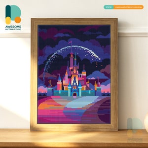 Disneyland DS118, Diamond Painting DIY KIT | Park | Full Diamond Painting | Castle | Pattern