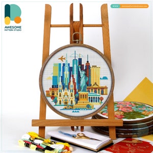 Tokyo #P163 Embroidery Cross Stitch PDF Pattern Download