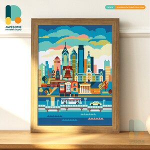 Philadelphia, USA Diamond Painting Kit: Modern Diamond Painting 5d Diamond Painting Art for Home Decor or Gift, DS160