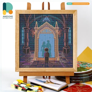 The Mirror of Erised CS2499, Counted Cross Stitch Pattern KIT and PDF | Embroidery Pdf Pattern Download | Cross Stitch Kits