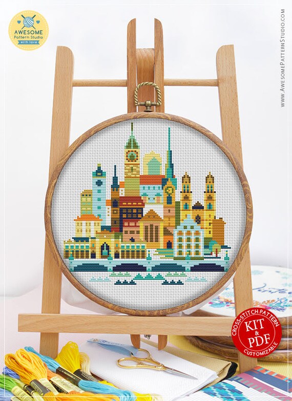 Zurich CS999 Counted Cross Stitch Pattern KIT and PDF Etsy
