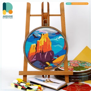 Colorado National Monument CS1220, Counted Cross Stitch Pattern KIT and PDF | Cross Stitch Designs | Needlepoint Kits | Stitch Patterns
