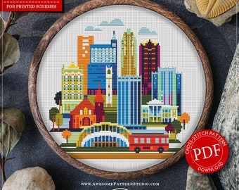Raleigh #P604 Embroidery Cross Stitch PDF Pattern Download | Cross Stitch Patterns | Needlepoint | Cross Pattern | Cross Designs