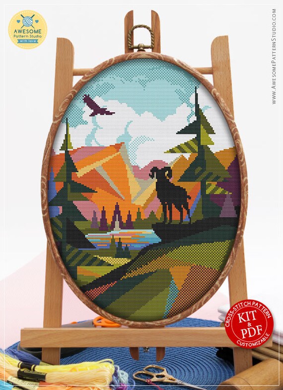 Rocky Mountain National Park Cs422 Counted Cross Stitch Etsy